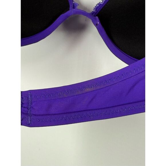 Vintage PINK 2012 purple Lace padded swim top size medium - Picture 11 of 11